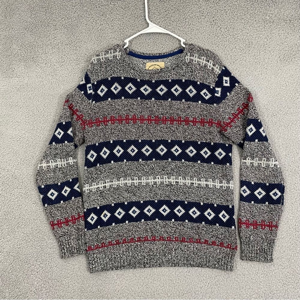 Urban Outfitters O'Hanlon‎ Mills Skybreak Sweater Men S Gray Wool Blend Pullover
